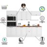 Cozinha Completa Unna 11 Portas 2 Gavetas Poliman Móveis Branco - 5
