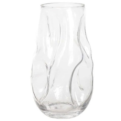 Vaso Vidro 27cm Transparente Florarte Flor Arte