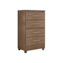 Ver imagem 5 de Guarda Roupa Casal Porto com Cômoda Lite 4 Gavetas Carvalho Oak – Móveis Leão