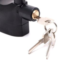 Cadeado com Alarme Sirene 110db Moto Anti furto Som Alto Segurança Casa - 5