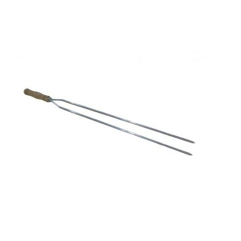 Espeto Duplo de Aluminio 85cm - Volpato, Tamanho: 85cm