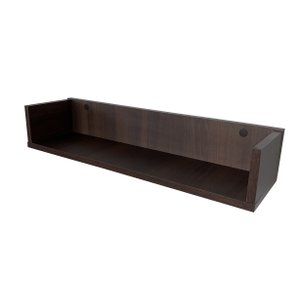 Kit 2 Prateleiras Livros - Carvalho Ebano - 600 X 115 X 165