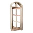 Ver imagem 3 de Janela de Madeira Vitro Capelinha Pivotante em Arco Padrão Cedro Batentes de 14 Cm-0.60(l)x1.40(a)