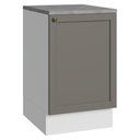 Ver imagem 1 de Balcão de Cozinha 50cm 1 Porta Branco/cinza Vik Madesa