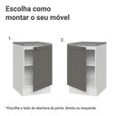 Ver imagem 4 de Balcão de Cozinha 50cm 1 Porta Branco/cinza Vik Madesa