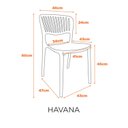 Ver imagem 2 de Cadeira Havana em Polipropileno - Cor Fendi