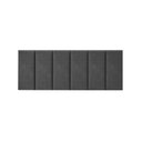 Ver imagem 2 de Cabeceira Painel Riscada Estofada para Cama de Casal 1,40 - Cinza Grafite