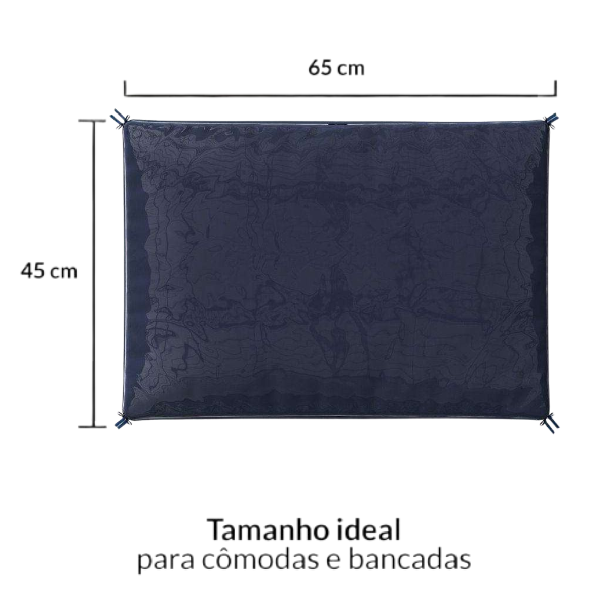 Trocador de Cômoda Plastificado Impermeável Marinho - 3