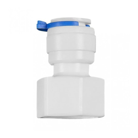 Adaptador Reto Engate Rápido T 3/8" com Rosca Fêmea 1/2" para Purificadores