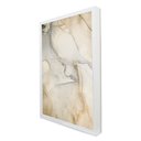 Ver imagem 1 de Quadro Decorativo Caixa Alta com Vidro Abstrato Mármore Sofisticado TaColado Moldura Branca 90 x 60c
