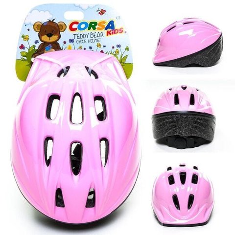 Capacete Infantil Ciclismo Pz11 Kidzamo Rosa - M