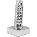 Ver imagem 2 de HOME&CO TOURISM ADORNO 20x10x10cm ALUMÍNIO PRATA TORRE PISA