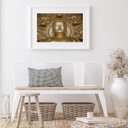 Ver imagem 2 de Quadro Horizontal Buda Dourado - 60x48cm:madeira Branca