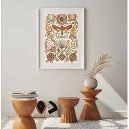 Quadro Libélula Abundance - 60x48cm:madeira Branca - 2