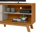 Ver imagem 5 de Rack Bancada Decorativo Audrey Mdp/mdf Tv até 65 Polegadas Nature/off White G77 - Gran Belo