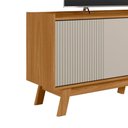 Ver imagem 6 de Rack Bancada Decorativo Audrey Mdp/mdf Tv até 65 Polegadas Nature/off White G77 - Gran Belo