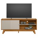 Ver imagem 2 de Rack Bancada Decorativo Audrey Mdp/mdf Tv até 65 Polegadas Nature/off White G77 - Gran Belo