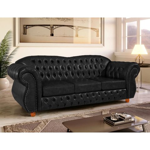 Namoradeira Merlô Chest 3 Lug Courano Preto:Preto