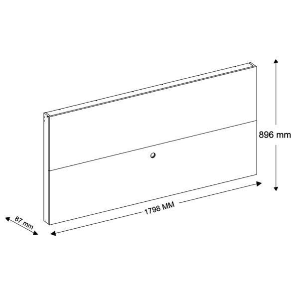 Painel Federal para TV até 65 Polegadas Branco - 3