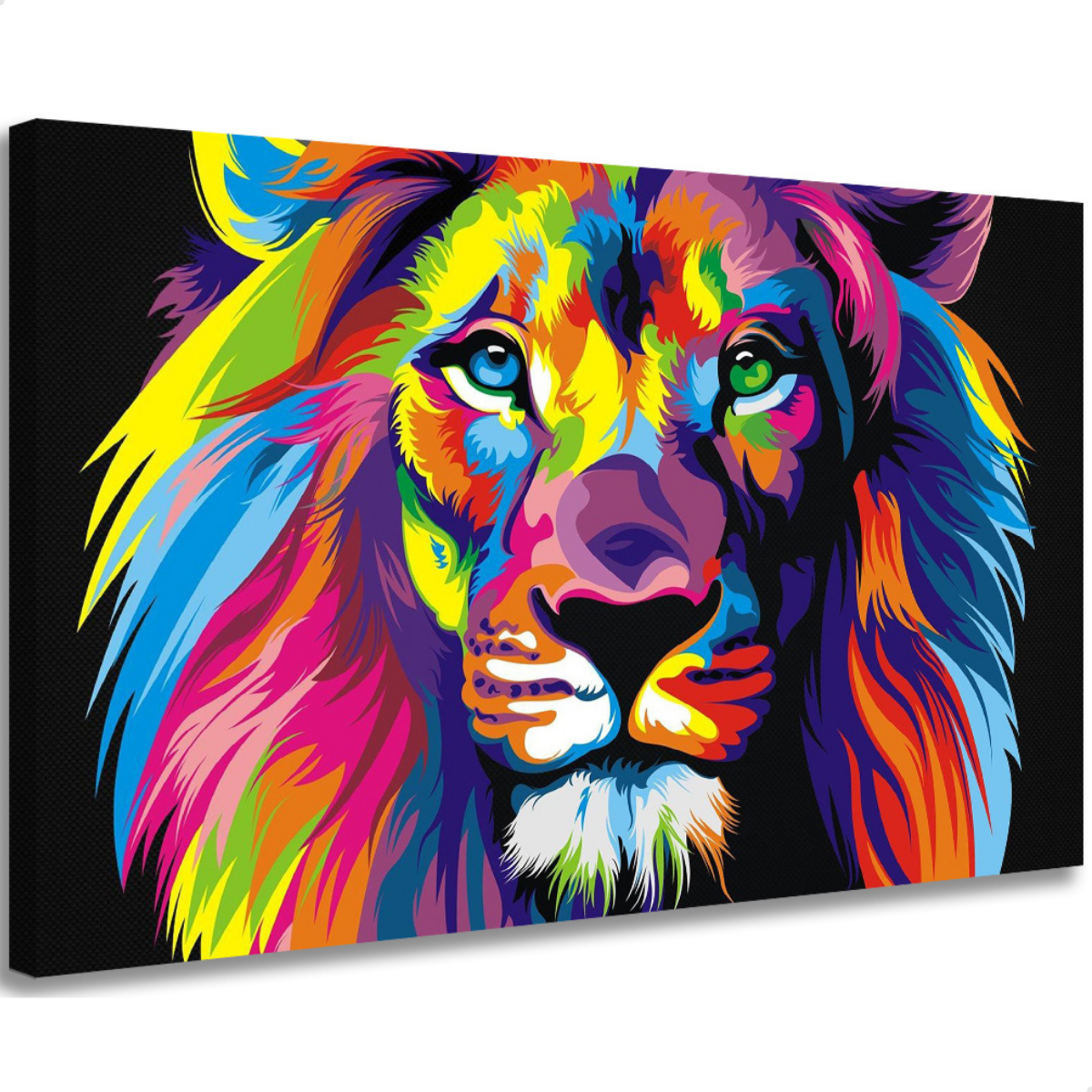 Quadro Decorativo Grande Leão de Judá Colorido Qualidade de Impressão Hd