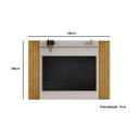 Ver imagem 4 de Home P/ Tv até 55 Pol Trend Ripado Extensível 108x150cm Freijó/off White - Dj Móveis