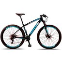 Ver imagem 1 de Bicicleta Aro 29 Mountain Bike Urbana 21 Marchas Velocidades Alavanca Alumínio:azul/19"