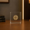 Ver imagem 1 de Quadro Caixa Acrílico Medalha de São Bento 10x10x3,5cm - Box Luxo Religioso