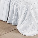 Ver imagem 2 de Cobre Leito Colcha Popilly Queen 3 Peças 100% Poliéster Macio Dupla Face Branco