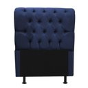 Ver imagem 2 de Kit Cabeceira + Calçadeira Baú Livia Solteiro Estofada MDF-MDP Couro Sintético Azul Marinho Gat