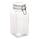 Ver imagem 1 de Pote hermético de vidro com metal preto 10 x 23,5cm