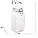 Ver imagem 5 de Pote hermético de vidro com metal preto 10 x 23,5cm