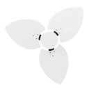 Ver imagem 4 de Ventilador de Teto Com Controle Remoto Natuvent Dahlia No Light 3 Pás Madeira Branco 220v