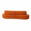 Ver imagem 4 de Sofá Estopar Virginia 2 Metros com Puff Bouclé para Sala