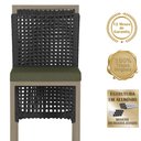 Ver imagem 3 de Mesa Bistro e 4 Banquetas Roma Fendi Corda Náutica 13 Trama Original