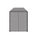 Ver imagem 7 de Mesa Escrivaninha 150cm X 60cm e Armário 2 Portas F5 Office Cor:cinza Sagrado com Preto