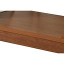 Ver mais imagens de Mesa para Cozinha Alvorada com Tampo 180x90cm Madeirado Vidro Canto Reto Imbuia Grafite Rufato