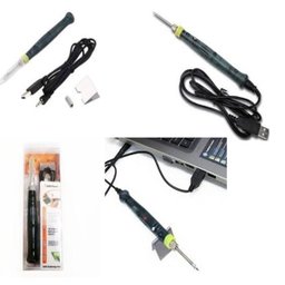 Ferro de Solda Mini USB Portátil Soldador Smd Elétrico Estação com Led e Acessorios - 1 Ferro de Solda Mini USB Portátil Soldador Smd Elétrico Estação com Led e Acessorios - 1