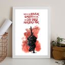 Ver imagem 2 de Quadro São Jorge Ogum Guardião 24x18cm:madeira Branca