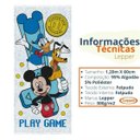 Ver imagem 3 de Toalha Banho Mickey Personagem Felpuda Estampada 60 X 120cm