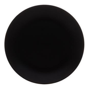 Prato Raso Nero em cerâmica preto 27cm - 3
