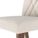 Ver imagem 4 de Conjunto de 8 Cadeiras de Madeira Maciça Megan - Off White