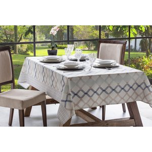 Toalha de Mesa Limpeza Pratica ELOA 220x145 Cm 6 Lugares