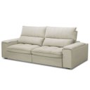Ver imagem 4 de Sofá 4 Lugares Retrátil e Reclinável 250cm Molas Ensacadas Rafael - Veludo Bege