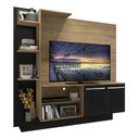 Ver imagem 6 de Estante com Painel Tv 55´´ 2 Portas Denver Rustic Preto