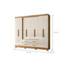 Ver imagem 3 de Roupeiro 8 Portas Miami Freijo Off White