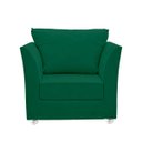 Ver imagem 1 de 01 Poltrona Lisboa Suede Verde - Pandora Decor