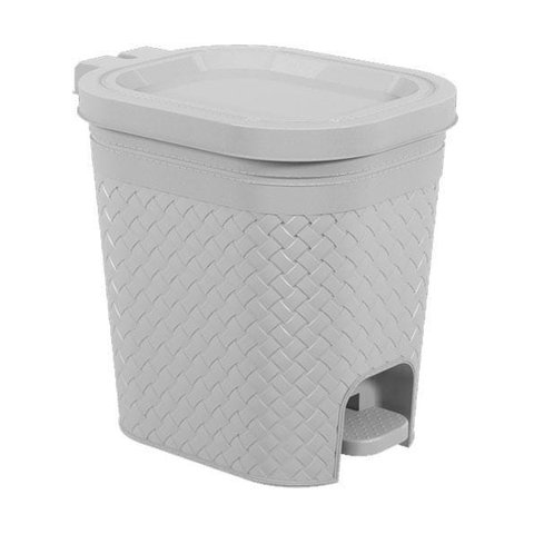 Lixeira Com Pedal 6,5L Craft Coza 26,8 X 19,7 X 25,7 Cm - Cinza