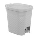 Ver imagem 1 de Lixeira Com Pedal 6,5L Craft Coza 26,8 X 19,7 X 25,7 Cm - Cinza