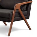 Ver imagem 2 de Poltrona Decorativa Mona Madeira Maciça Preto