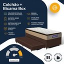 Ver imagem 5 de Cama Box + Colchão Gazin de Molas Ensacadas Pillow Top Air Pro + Auxiliar de Espuma Solteiro 88 cm
